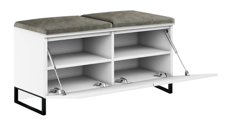 SZAFKA MEGAN 2 PŁOZY BIAŁY SZARY - OTWARTA.jpg