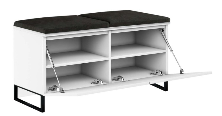 SZAFKA MEGAN 2 PŁOZY BIAŁY CZARNY - OTWARTA.jpg