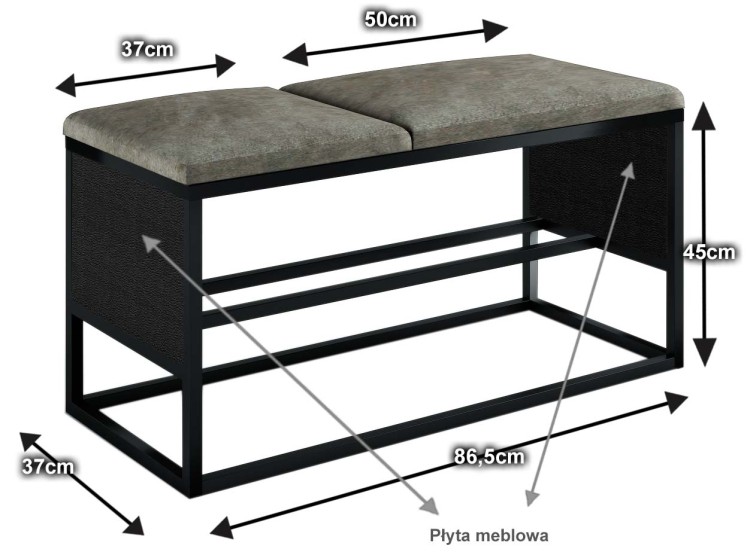 LOFT - szary - WYMIARY  + boczki cz.jpg