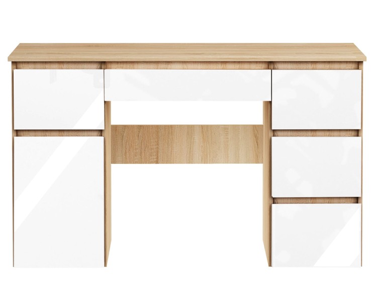 biurko Megan B2 sonoma biały połysk (6).jpg