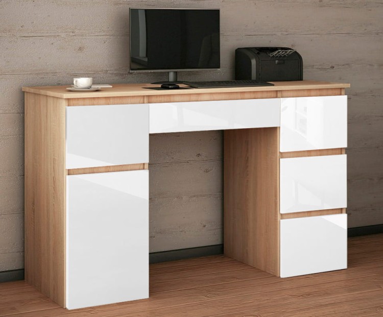 biurko megan B2 sonoma bialy polysk aranzacja (4).jpg