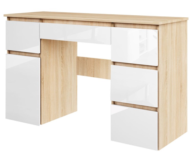 biurko Megan B2 sonoma biały połysk (3).jpg