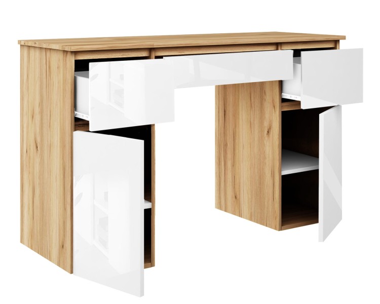 biurko Megan B1 złoty biały połysk (5).jpg