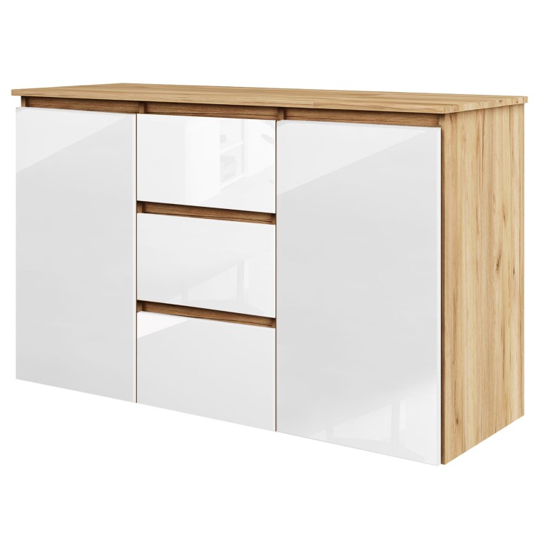 komoda megan120 k3 dab zloty i biały połysk (1) odw.jpg