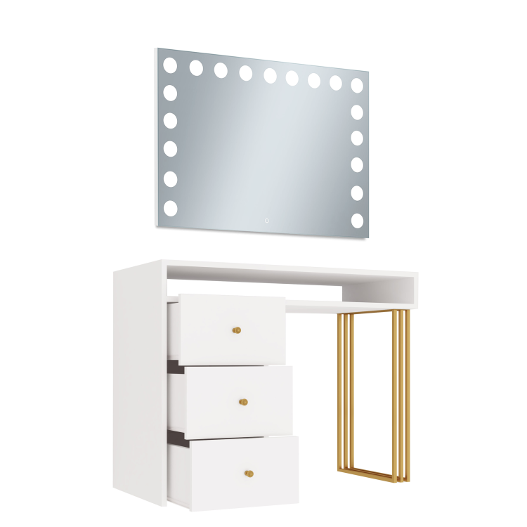 toaletka Klara z lustrem visage biały złoty (3).png