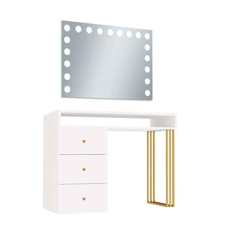toaletka Klara z lustrem visage biały złoty (4).png
