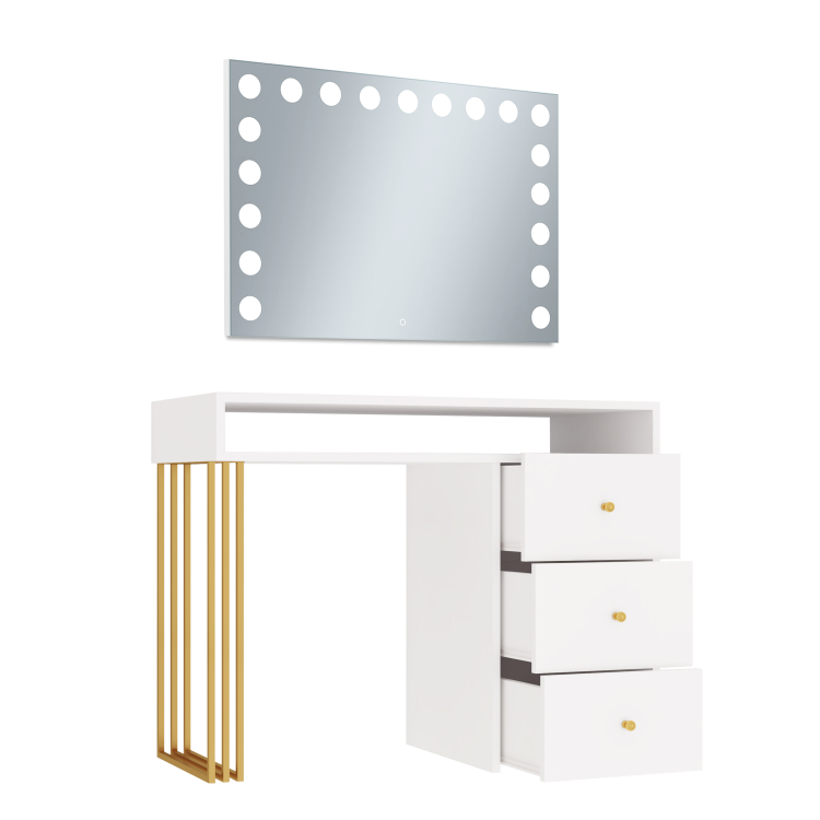 toaletka Klara z lustrem visage biały złoty (8).png