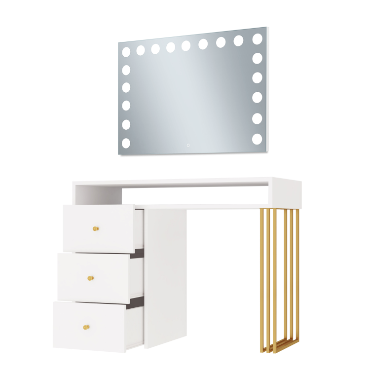 toaletka Klara z lustrem visage biały złoty (9).png