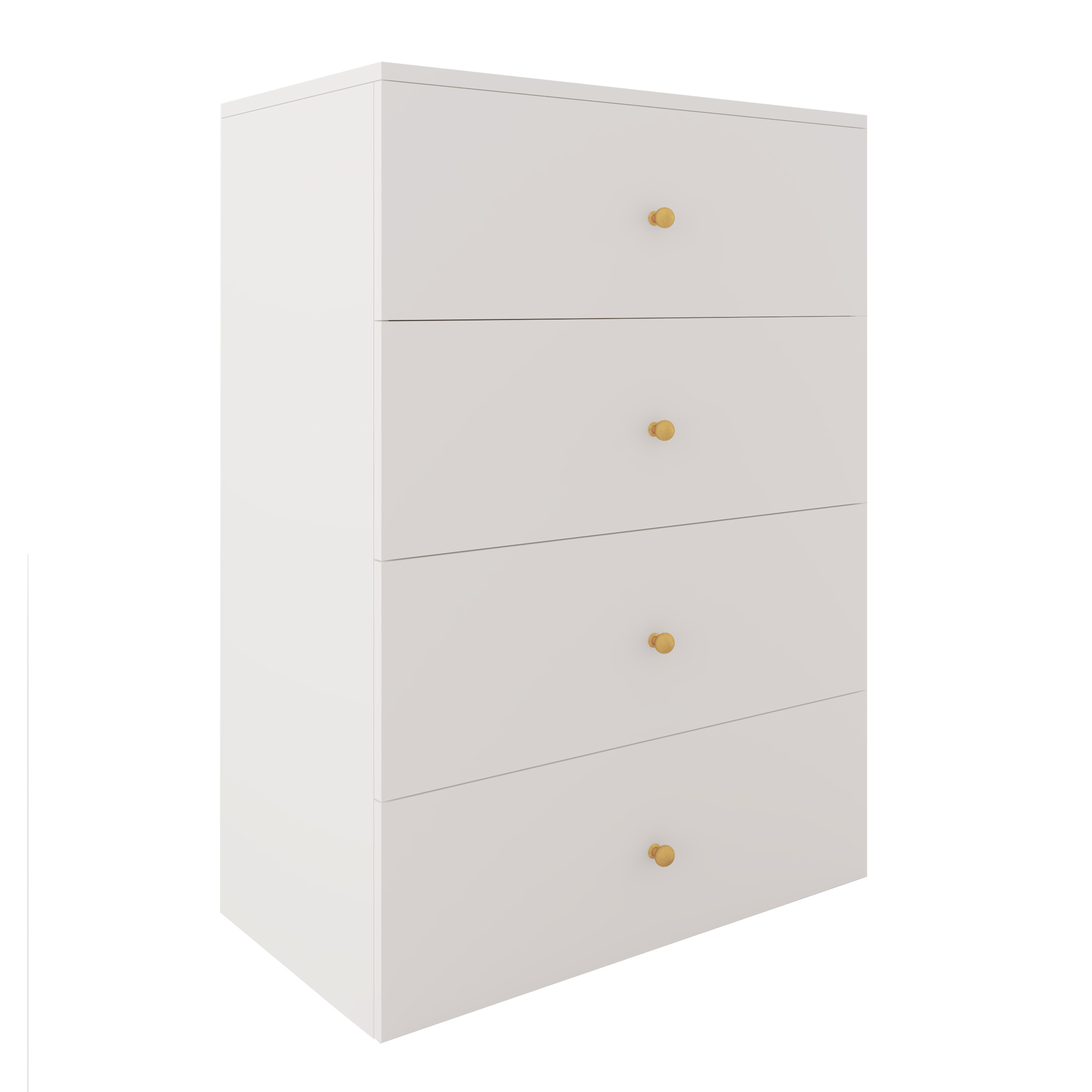 Komoda  KLARA z szufladami 60 cm kaszmir beż/złoty